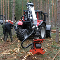 Harvesterová hlavica Nisula 280 E+