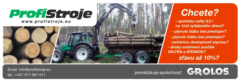 Lesné traktory a lesné stroje